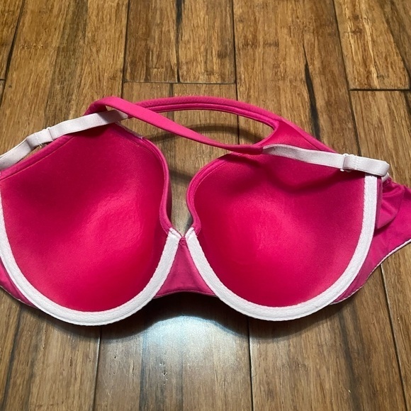 Body By Victoria’s Secret Lined Perfect Coverage Hot Pink 32DDD Bra - Picture 6 of 8